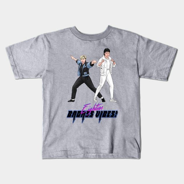 Eighties Badass Vibes! Kids T-Shirt by PreservedDragons